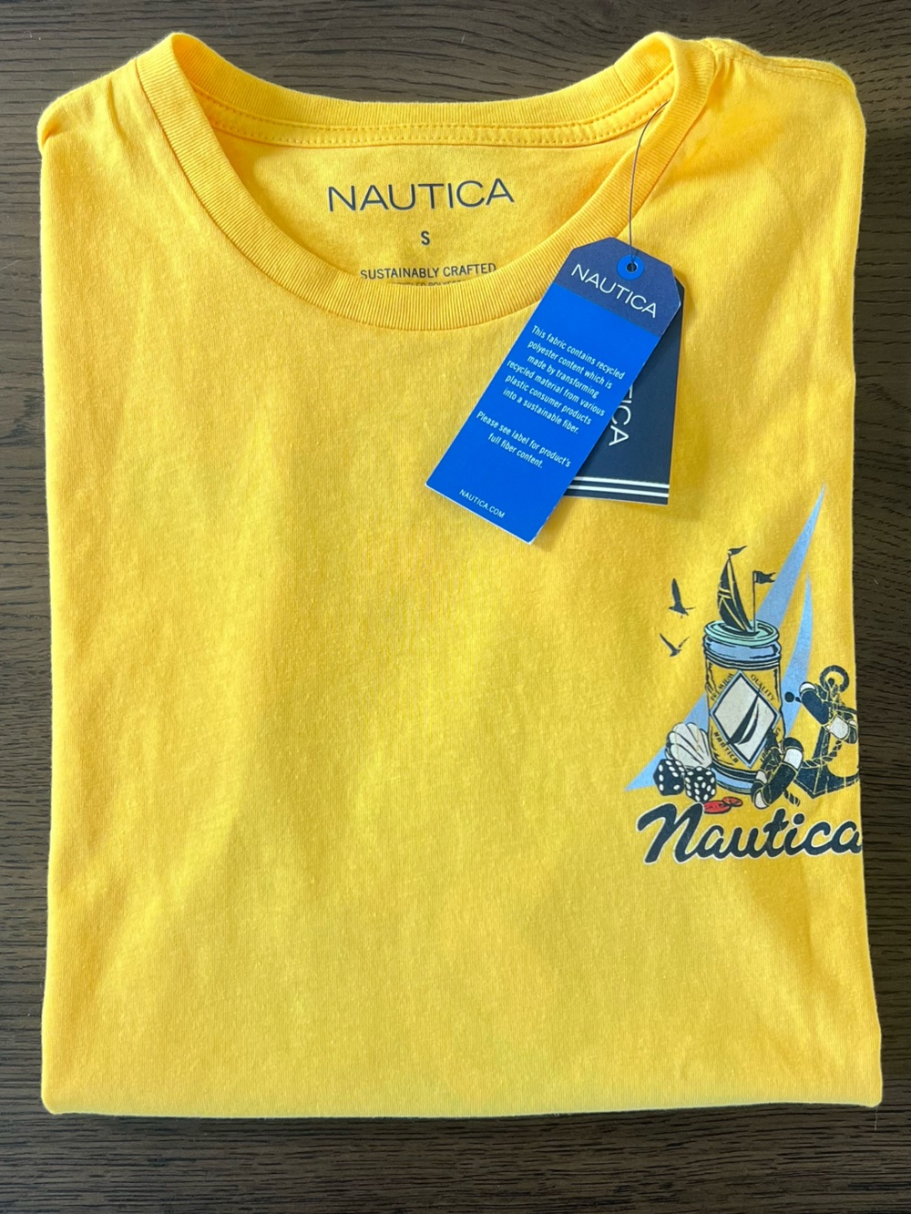 Nautica Funny Summer Graphic Tee Beach Vacation Party Bar Shirt